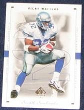 1999 SP Authentic Ricky Watters #80 Seahawks
