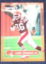 2000 Fleer Impact Leslie Shepherd #25 Browns