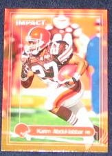 2000 Fleer Impact Karim Abdul-Jabbar #84 Browns