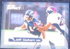2000 Fleer Impact Jeff Graham #15 Chargers