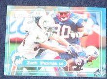 2000 Fleer Impact Zach Thomas #58 Dolphins