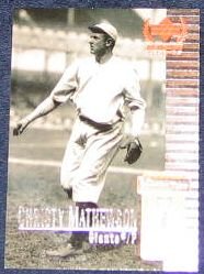 1999 Upper Deck Century Legends Christy Mathewson #7