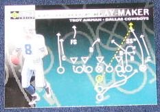 1996 Coll. Choice Play-Maker Troy Aikman #U67 Cowboys