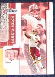 2001 Fleer Game Time Jeff George #9 Redskins