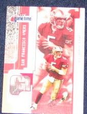 2001 Fleer Game Time Jeff Garcia #28 49ers