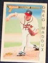 1996 Score Radar Rating Greg Maddux #194 Braves