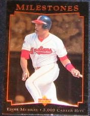 1996 UD Milestones Eddie Murray #2 Indians