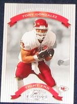 2002 Donruss Classics Tony Gonzalez #68 Chiefs