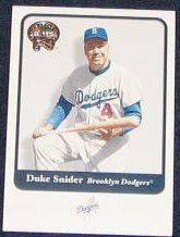 2001 Fleer Greats of the Game Duke Snider #133 Dodgers
