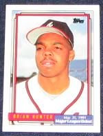1992 Topps Debut Brian Hunter #86 Braves