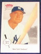 2002 Fleer Greats of the Game Johnny Mize #12 Yankees