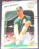 1988 Fleer Mark McGwire #286 Athletics