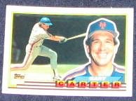 1989 Topps Big Gary Carter #325 Mets