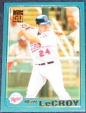 2001 Topps Traded Matt LeCroy #T204 Twins