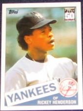 2001 Topps Traded Rickey Henderson #49T Yankees