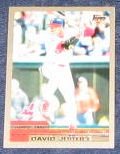 2000 Topps David Justice #66 Indians