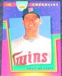 93 UD Fun Pk Checklist David McCarty #221
