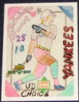 2000 UD MVP Draw Your Own Card Derek Jeter #DT29