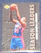 1993-94 UD Season Leaders Dennis Rodman #167 Pistons