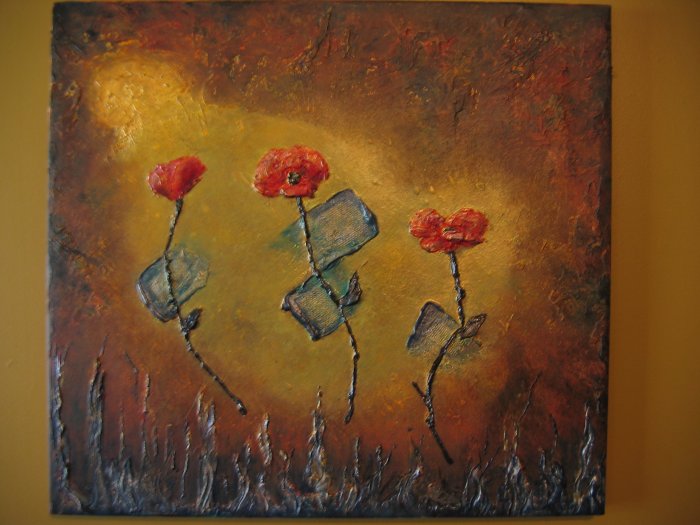 Abstract Flowers/golden light