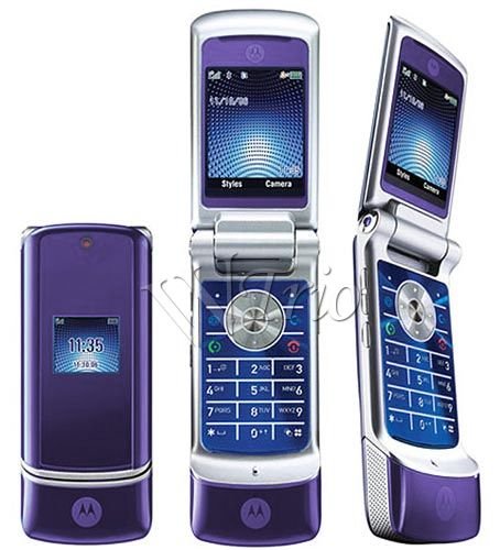 Motorola KRZR K1 "Purple" Mobile Cellular Phone (Unlocked)