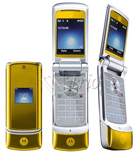 Motorola KRZR K1 "Gold" Mobile Cellular Phone (Unlocked)