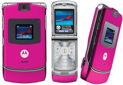 Motorola V3 Razr "Pink" Mobile Cellular Phone (Unlocked)