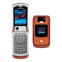 Motorola Razr V3x "Orange" Mobile Cellular Phone (Unlocked)