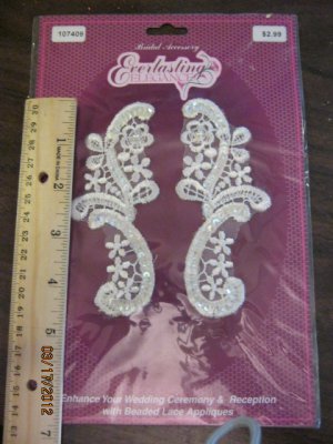 Everlasting Elegance - Bridal Accessory - Beaded Lace Appliques JBC0783