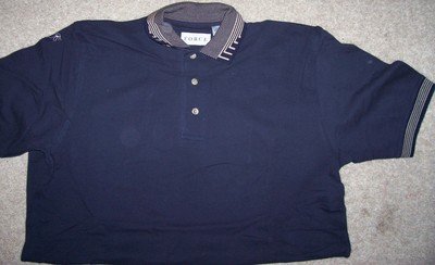 Mens Short Sleeve Polo GOLF Shirt Size Med Dark Blue