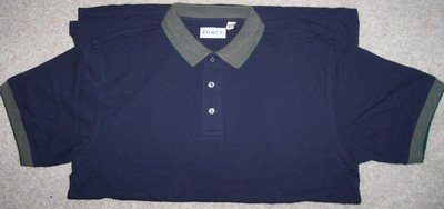 Mens Size Large Dark Blue Polo Style Golf Shirt