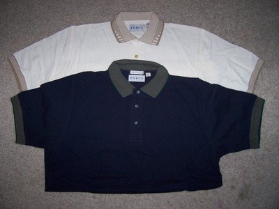 Men 2 Men's Polo Style GOLF Shirts L