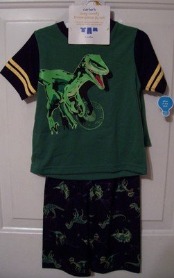 Boys Carter's 3T 3 piece Pajamas Dinosaurs