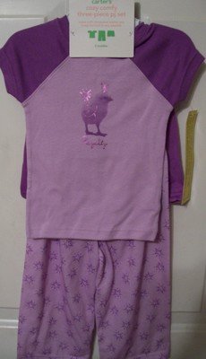 Girls Carter's 3 piece pajamas 2T