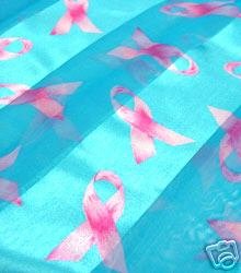 PASSION FOR PINK!! Blue Breast Cancer Awareness Scarf/ Belt/ Sash