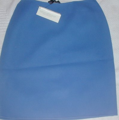 Clothes4: Career Blue Wool Skirt by Linda Allard Ellen Tracy Size 10. SAVE $100