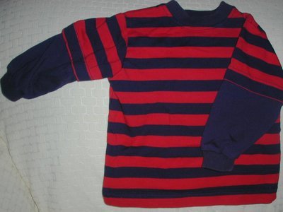 Toddler Boys Gently Used Long Sleeved Red Blue 18 months