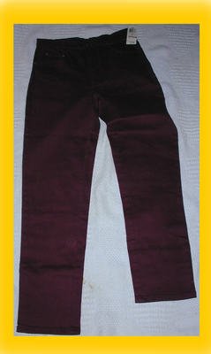 Women's Style and Co Stretch Jeans Size 6 Cranberry Grape