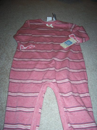 FREE SHIPPING! Baby Playwear Pink Stripe Size 12M