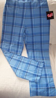 FREE SHIPPING TRENDY Spring Plaid Pants Size 7