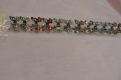 FREE SHIPPING Lot 12 Butterfly with Flower Clip Hair Claw