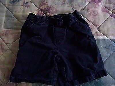 FREE SHIPPING!!! Gently Used Boys 2T Elastic Waist Shorts Dark Blue