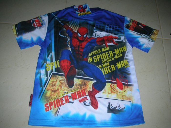 NEW BOYS SPIDERMAN 3 T-SHIRT IN BLUE AND RED ANY SIZE