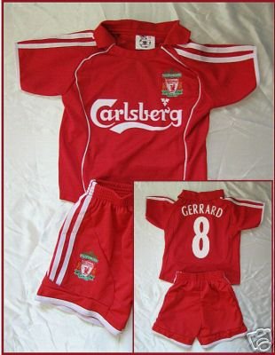 LIVERPOOL HOME SOCCER FOOTBALL KIDS SET S-XXL