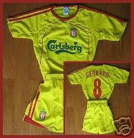 LIVERPOOL AWAY KIDS FOOTBALL KIT SOCCER CHILDRENS S-XXL
