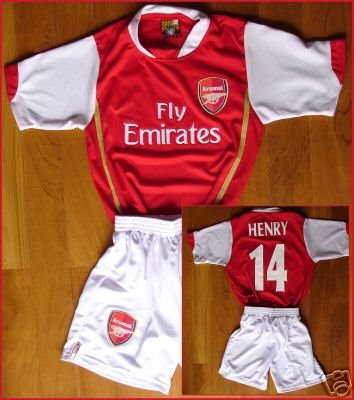 ARSENAL HOME KIDS SOCCER FOOTBALL SET CHILDREN S-XXL