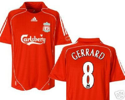 LIVERPOOL HOME SOCCER FOOTBALL SHIRT XL+ANY NAME
