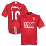 MAN UTD HOME FOOTBALL SHIRT XL FREE NAME&NUMBER
