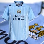 MAN CITY HOME FOOTBALL SHIRT XL FREE NAME&NUMBER