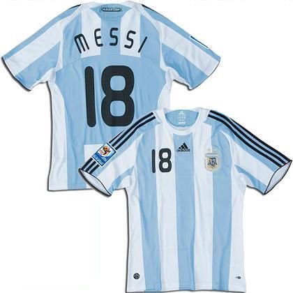 ARGENTINA HOME FOOTBALL SHIRT XL FREE NAME&NUMBER